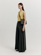 EENK EENK XLEAT Pleated Wide Pants - Khaki