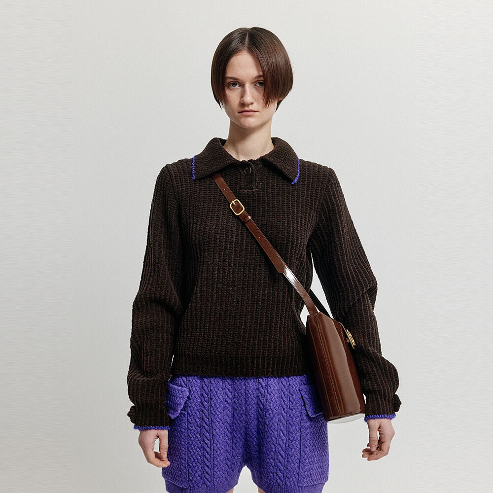 EENK XEAR Collared Knit - Brown