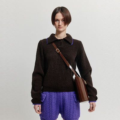 XEAR Collared Knit - Brown