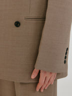 EENK ZELL Single-Breasted Blazer - Beige
