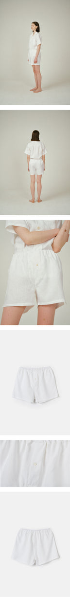 MONOPISPA MONOPISPA Readymade Trunk Linen White