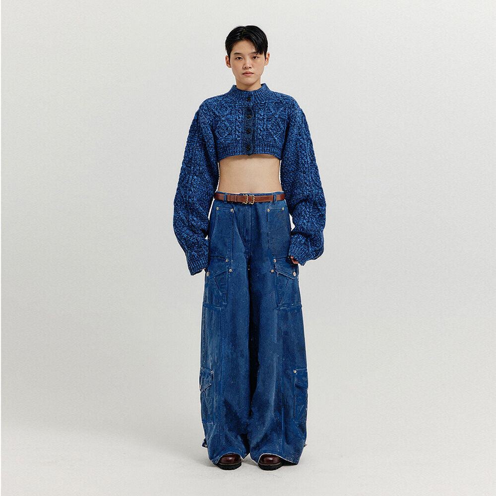 EENK EENK Cargo Denim Pants - Blue