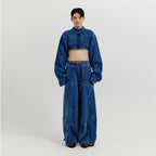 EENK EENK Cargo Denim Pants - Blue