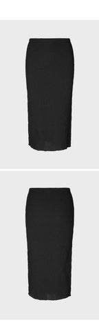 SAMSØE SAMSØE (W) Samsoy Samsoy KHADY Midi Skirt - Black (F23200129)