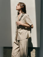 SHESMISS Open collar classic shirt_SWWSTP22700