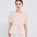 SISTINA Cotton puff sleeve blouse_AWWBLQ21010