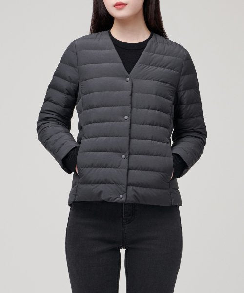 MUSINSA STANDARD WOMAN MUSINSA STANDARD WOMAN Jacket Light Down Charcoal Gray