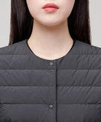 MUSINSA STANDARD WOMAN MUSINSA STANDARD WOMAN Jacket Light Down Charcoal Gray