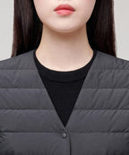 MUSINSA STANDARD WOMAN MUSINSA STANDARD WOMAN Jacket Light Down Charcoal Gray