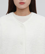 MUSINSA STANDARD WOMAN MUSINSA STANDARD WOMAN Fleece Collarless Jacket (Size M)