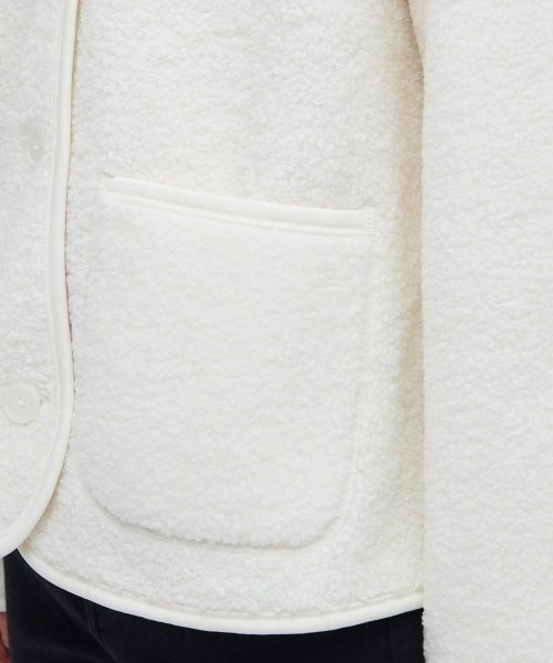 MUSINSA STANDARD WOMAN MUSINSA STANDARD WOMAN Fleece Collarless Jacket (Size M)