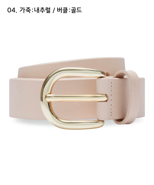 MUSINSA STANDARD WOMAN MUSINSA STANDARD WOMAN Women's Basic Italian Leather Belt 23mm