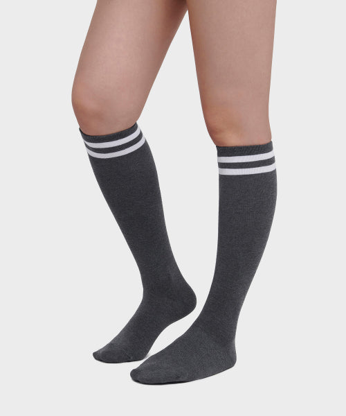 MUSINSA STANDARD WOMAN MUSINSA STANDARD WOMAN Skate Knee High Socks 5 Pack