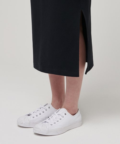 MUSINSA STANDARD WOMAN MUSINSA STANDARD WOMAN Women's Sweat Long Skirt [Black]