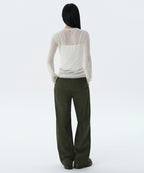 MUSINSA STANDARD WOMAN MUSINSA STANDARD WOMAN Women's Wide Chino Pants Khaki