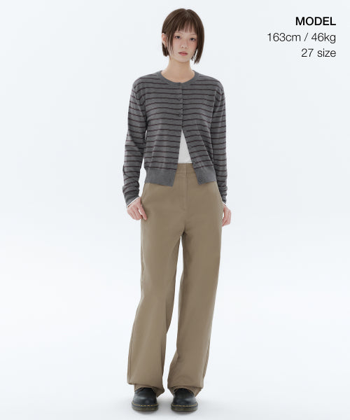 MUSINSA STANDARD WOMAN MUSINSA STANDARD WOMAN Women's Wide Chino Pants Beige