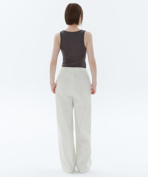 MUSINSA STANDARD WOMAN MUSINSA STANDARD WOMAN Women's Wide Chino Pants Cream