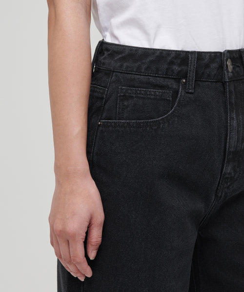 MUSINSA STANDARD WOMAN MUSINSA STANDARD WOMAN Women's Wide Denim Pants (Washed Black)