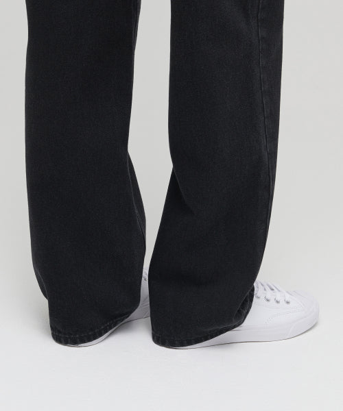 MUSINSA STANDARD WOMAN MUSINSA STANDARD WOMAN Women's Wide Denim Pants (Washed Black)