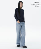 MUSINSA STANDARD WOMAN MUSINSA STANDARD WOMAN Women's Wide Denim Pants Light Indigo