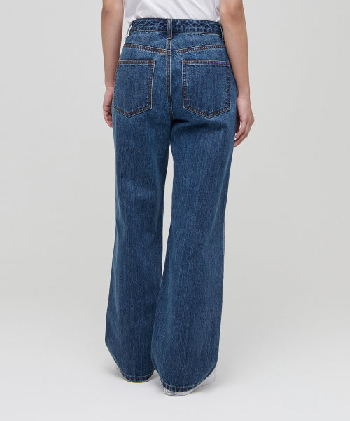 MUSINSA STANDARD WOMAN MUSINSA STANDARD WOMAN Women's Wide Denim Pants [Medium Indigo]