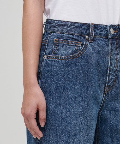 MUSINSA STANDARD WOMAN MUSINSA STANDARD WOMAN Women's Wide Denim Pants [Medium Indigo]