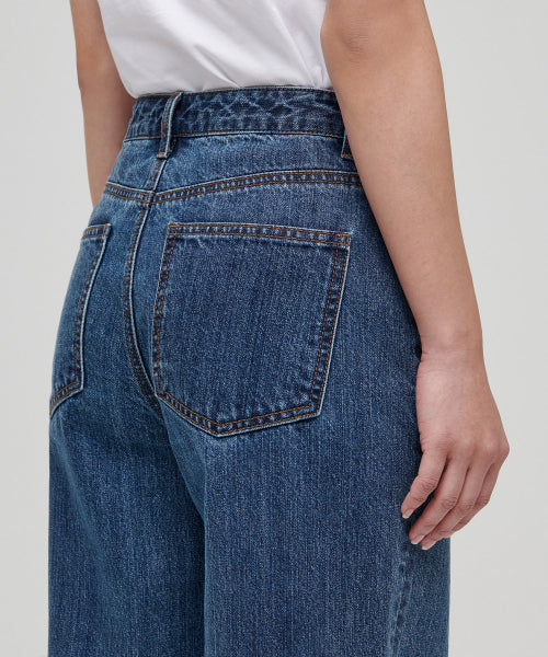MUSINSA STANDARD WOMAN MUSINSA STANDARD WOMAN Women's Wide Denim Pants [Medium Indigo]
