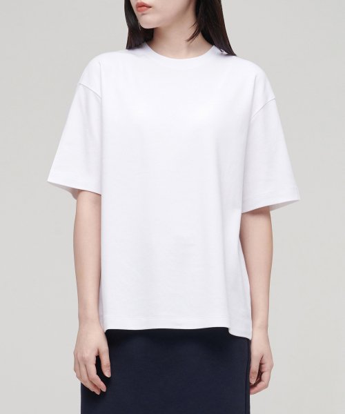 MUSINSA STANDARD WOMAN MUSINSA STANDARD WOMAN T-Shirt Relaxed Fit [White]