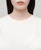 MUSINSA STANDARD WOMAN MUSINSA STANDARD WOMAN Crew Neck Crop T-Shirt (Cream)