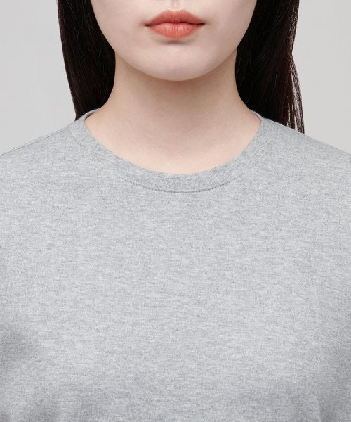 MUSINSA STANDARD WOMAN MUSINSA STANDARD WOMAN Women's Basic Crew Neck T-Shirt [Medium Gray]