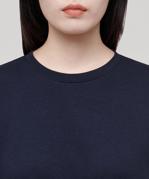 MUSINSA STANDARD WOMAN MUSINSA STANDARD WOMAN Basic Crew Neck T-Shirt Dark Navy