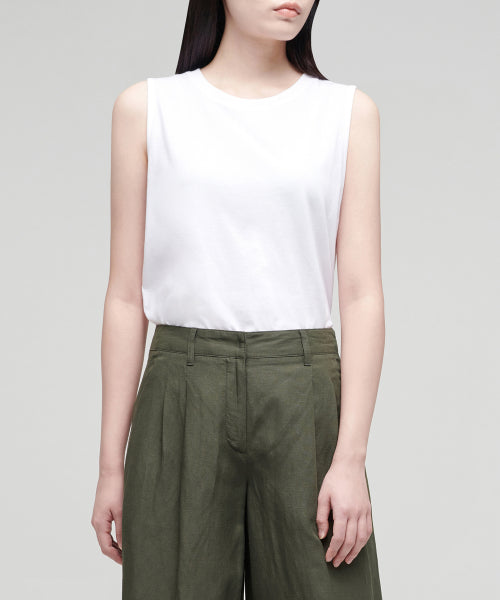 MUSINSA STANDARD WOMAN MUSINSA STANDARD WOMAN Women's Basic Sleeveless Top (White)