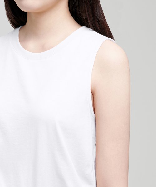 MUSINSA STANDARD WOMAN MUSINSA STANDARD WOMAN Women's Basic Sleeveless Top (White)