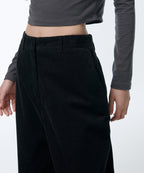 MUSINSA STANDARD WOMAN MUSINSA STANDARD WOMAN Women's Wide Corduroy Pants (Black)