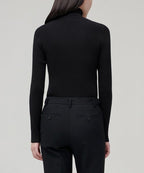 MUSINSA STANDARD WOMAN MUSINSA STANDARD WOMAN Women's Ribbed Slim Turtleneck Knit Black