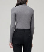 MUSINSA STANDARD WOMAN MUSINSA STANDARD WOMAN Women's Ribbed Slim Turtleneck Knit Medium Gray