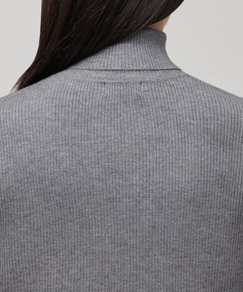 MUSINSA STANDARD WOMAN MUSINSA STANDARD WOMAN Women's Ribbed Slim Turtleneck Knit Medium Gray
