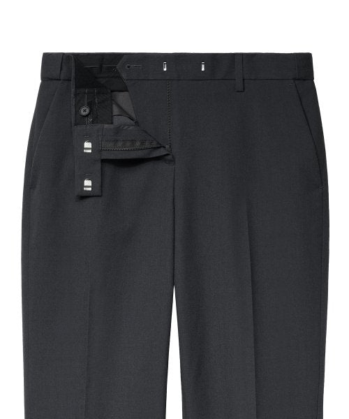 MUSINSA STANDARD WOMAN MUSINSA STANDARD WOMAN Women's Slim Straight Hidden Banding Slacks [Gray]
