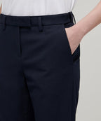 MUSINSA STANDARD WOMAN MUSINSA STANDARD WOMAN Women's Slim Straight Hidden Banding Slacks (Navy)