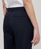 MUSINSA STANDARD WOMAN MUSINSA STANDARD WOMAN Women's Slim Straight Hidden Banding Slacks (Navy)