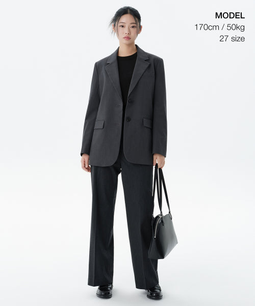 MUSINSA STANDARD WOMAN MUSINSA STANDARD WOMAN Women's Slacks Gray