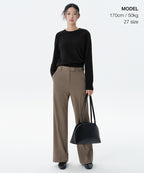 MUSINSA STANDARD WOMAN MUSINSA STANDARD WOMAN Women's Slacks Dusty Beige
