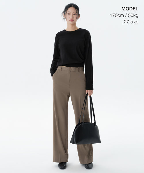 MUSINSA STANDARD WOMAN MUSINSA STANDARD WOMAN Women's Slacks Dusty Beige