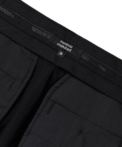 MUSINSA STANDARD WOMAN MUSINSA STANDARD WOMAN Women's Wide Hidden Banding Slacks (Black)