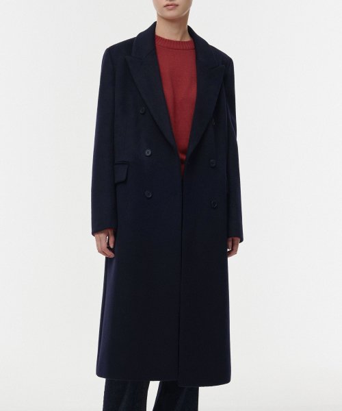 MUSINSA STANDARD WOMAN MUSINSA STANDARD WOMAN Coat Navy