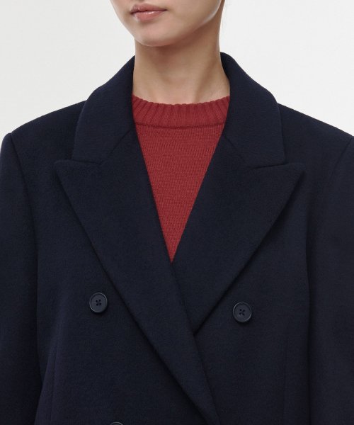 MUSINSA STANDARD WOMAN MUSINSA STANDARD WOMAN Coat Navy