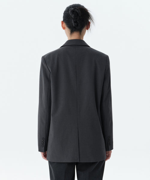MUSINSA STANDARD WOMAN MUSINSA STANDARD WOMAN Women's Oversized Blazer Gray