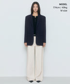 MUSINSA STANDARD WOMAN MUSINSA STANDARD WOMAN Women's Oversized Blazer [Navy]