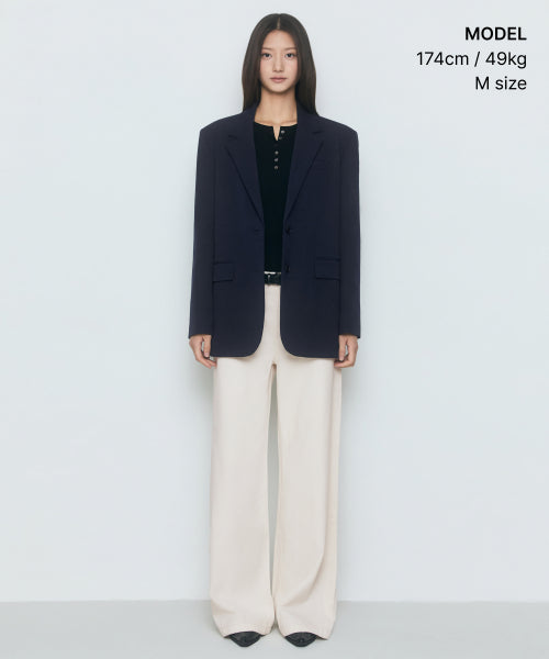 MUSINSA STANDARD WOMAN MUSINSA STANDARD WOMAN Women's Oversized Blazer [Navy]
