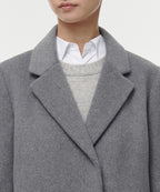 MUSINSA STANDARD WOMAN MUSINSA STANDARD WOMAN Cashmere Blend Chester Long Coat [Medium Gray]
